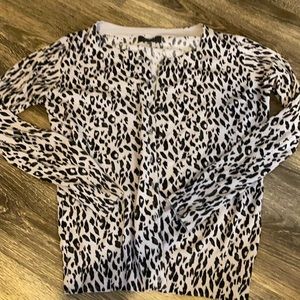 Animal print cardigan